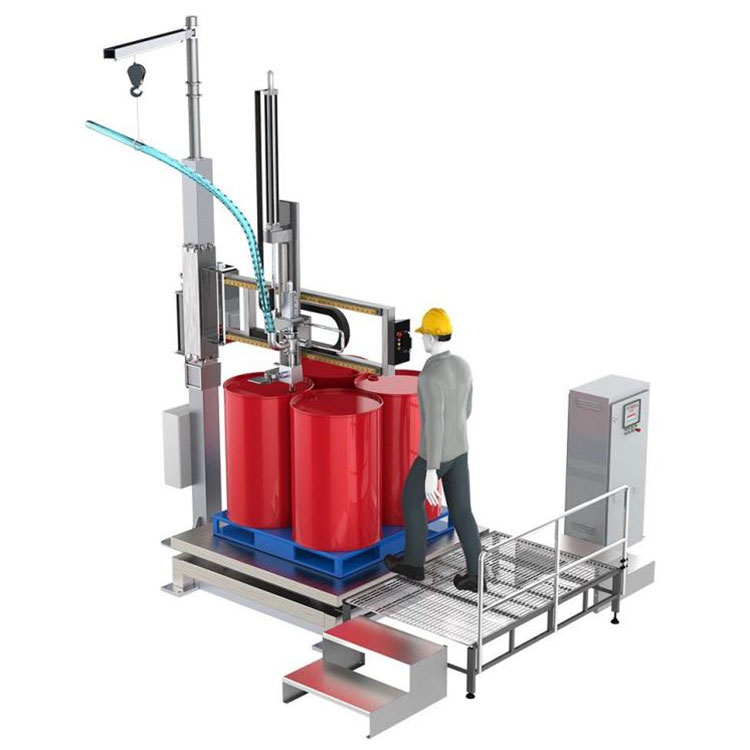IBC Barrel Rocker Tipi Kimyəvi Maye Doldurma Maşını
